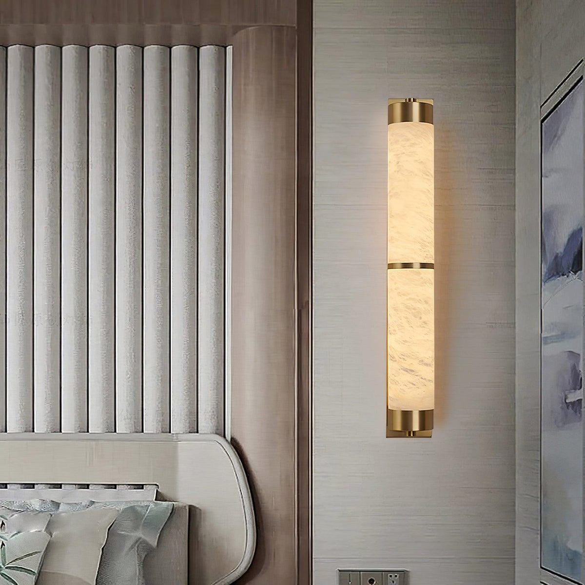 Olmirira Applique Murale Minimaliste en Albâtre - Neutralighting