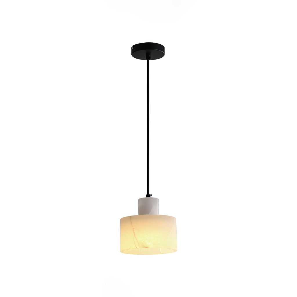 Alabaster Suspension Double Cylindrique - Neutralighting