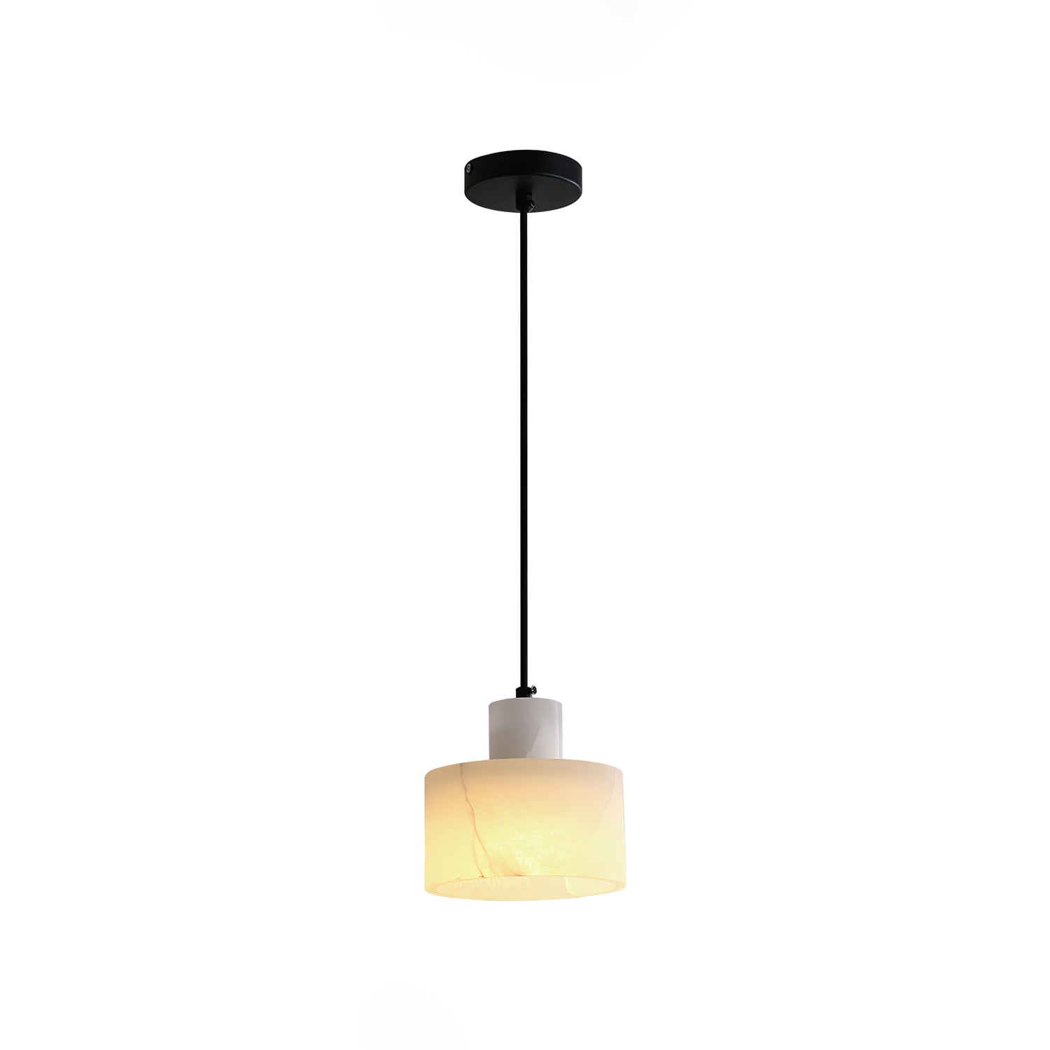 Alabaster Suspension Double Cylindrique - Neutralighting