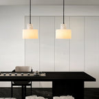 Alabaster Suspension Double Cylindrique - Neutralighting