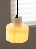 Alabaster Suspension Double Cylindrique - Neutralighting