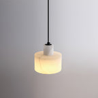Alabaster Suspension Double Cylindrique - Neutralighting