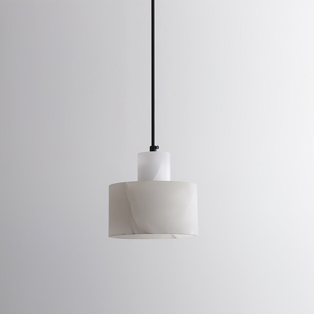 Alabaster Suspension Double Cylindrique - Neutralighting