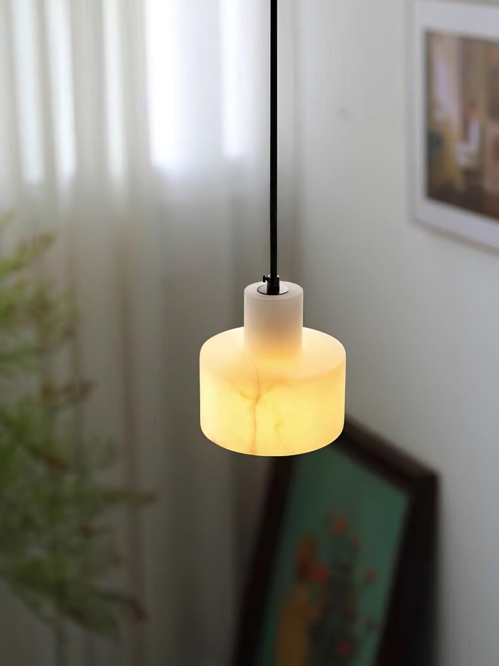 Alabaster Suspension Double Cylindrique - Neutralighting