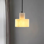 Alabaster Suspension Double Cylindrique - Neutralighting