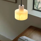 Alabaster Suspension Double Cylindrique - Neutralighting
