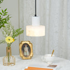 Alabaster Suspension Double Cylindrique - Neutralighting