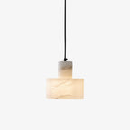 Alabaster Suspension Double Cylindrique - Neutralighting
