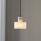 Alabaster Suspension Double Cylindrique - Neutralighting