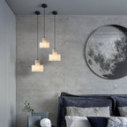 Alabaster Suspension Double Cylindrique - Neutralighting