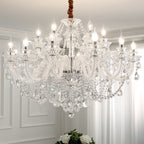 Silva Français Cristal Métal Lustre Salon Salle à Manger - Neutralighting