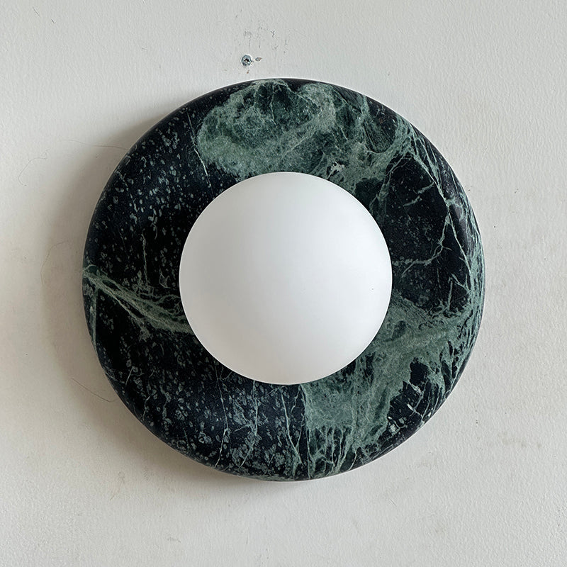 Cusorion Applique Murale Moderne Minimaliste en Marbre Vert Foncé - Neutralighting