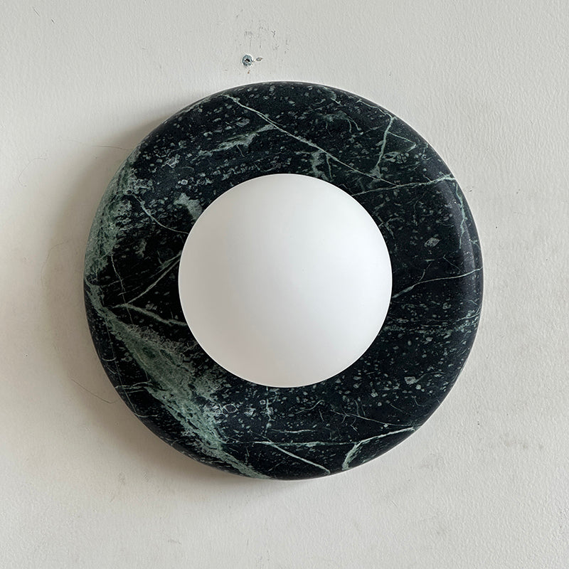 Cusorion Applique Murale Moderne Minimaliste en Marbre Vert Foncé - Neutralighting