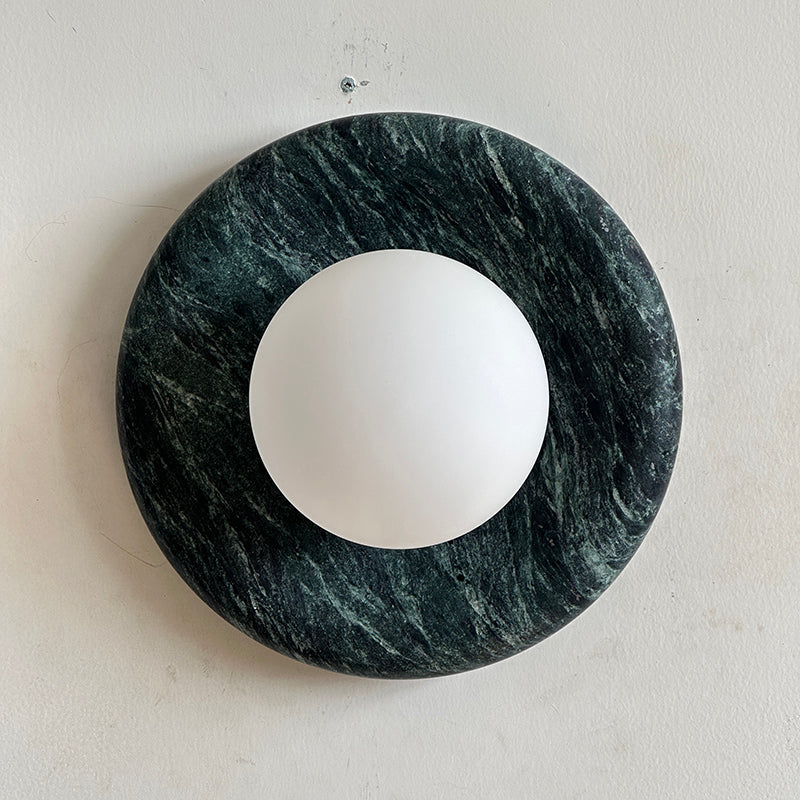 Cusorion Applique Murale Moderne Minimaliste en Marbre Vert Foncé - Neutralighting