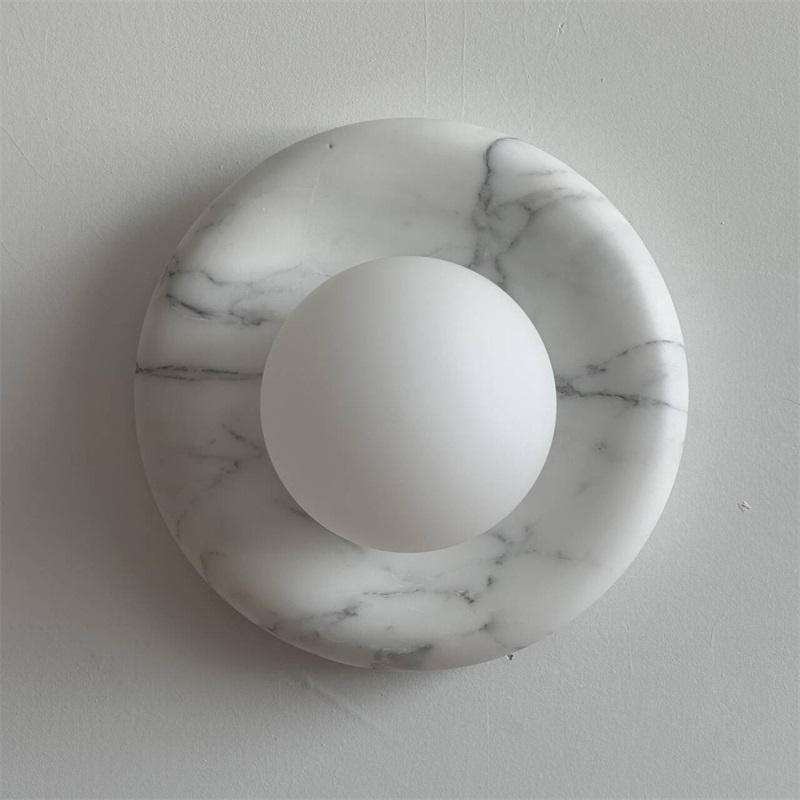 Zoraean Applique Murale Marbre Blanc Élégance Premium - Neutralighting