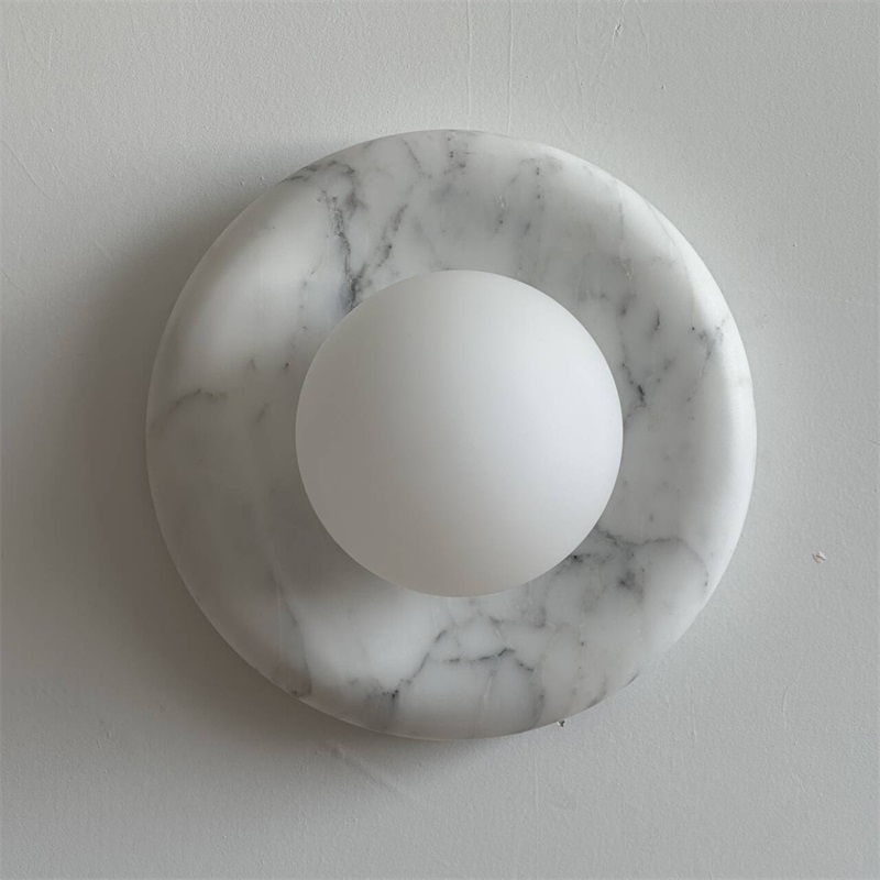 Zoraean Applique Murale Marbre Blanc Élégance Premium - Neutralighting