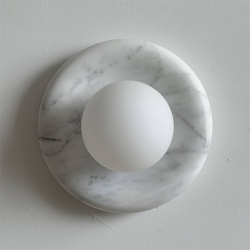 Zoraean Applique Murale Marbre Blanc Élégance Premium - Neutralighting