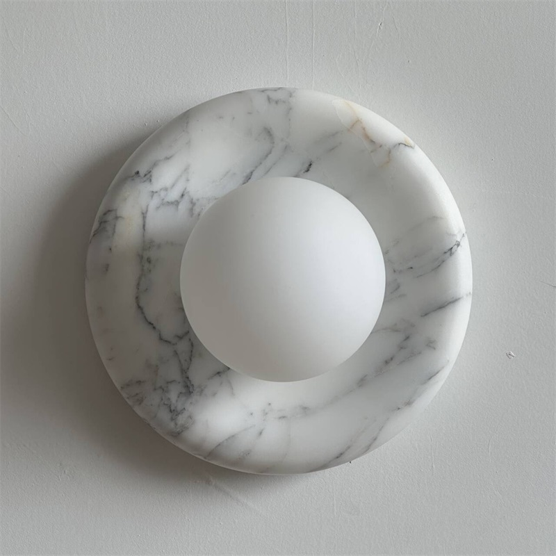 Zoraean Applique Murale Marbre Blanc Élégance Premium - Neutralighting