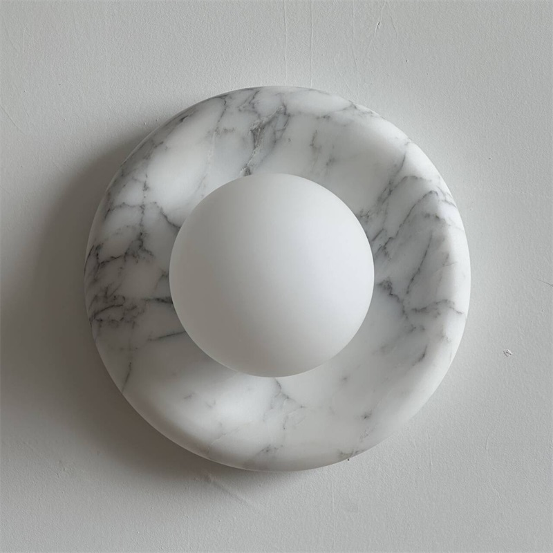 Zoraean Applique Murale Marbre Blanc Élégance Premium - Neutralighting