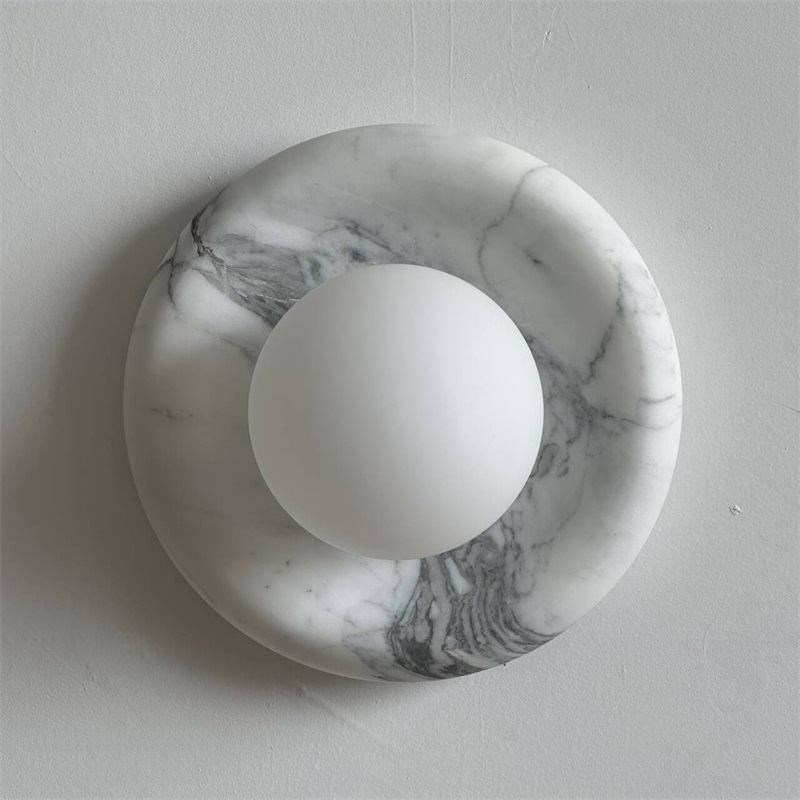 Zoraean Applique Murale Marbre Blanc Élégance Premium - Neutralighting