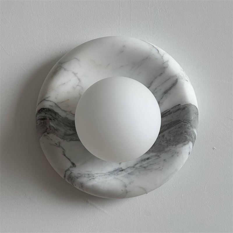 Zoraean Applique Murale Marbre Blanc Élégance Premium - Neutralighting