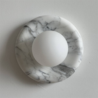 Zoraean Applique Murale Marbre Blanc Élégance Premium - Neutralighting
