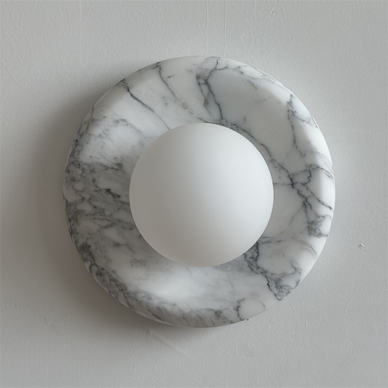 Zoraean Applique Murale Marbre Blanc Élégance Premium - Neutralighting