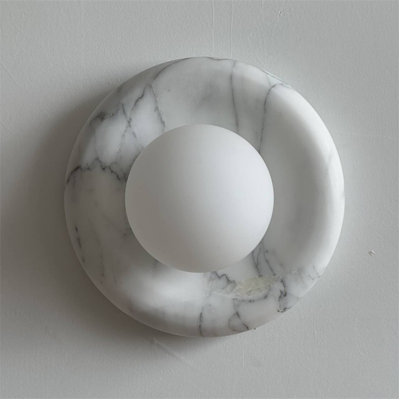 Zoraean Applique Murale Marbre Blanc Élégance Premium - Neutralighting