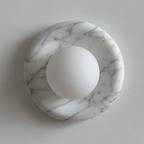 Zoraean Applique Murale Marbre Blanc Élégance Premium - Neutralighting