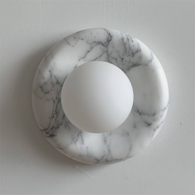 Zoraean Applique Murale Marbre Blanc Élégance Premium - Neutralighting
