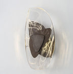Beatrice Applique Murale Artistique en Verre Noir - Neutralighting