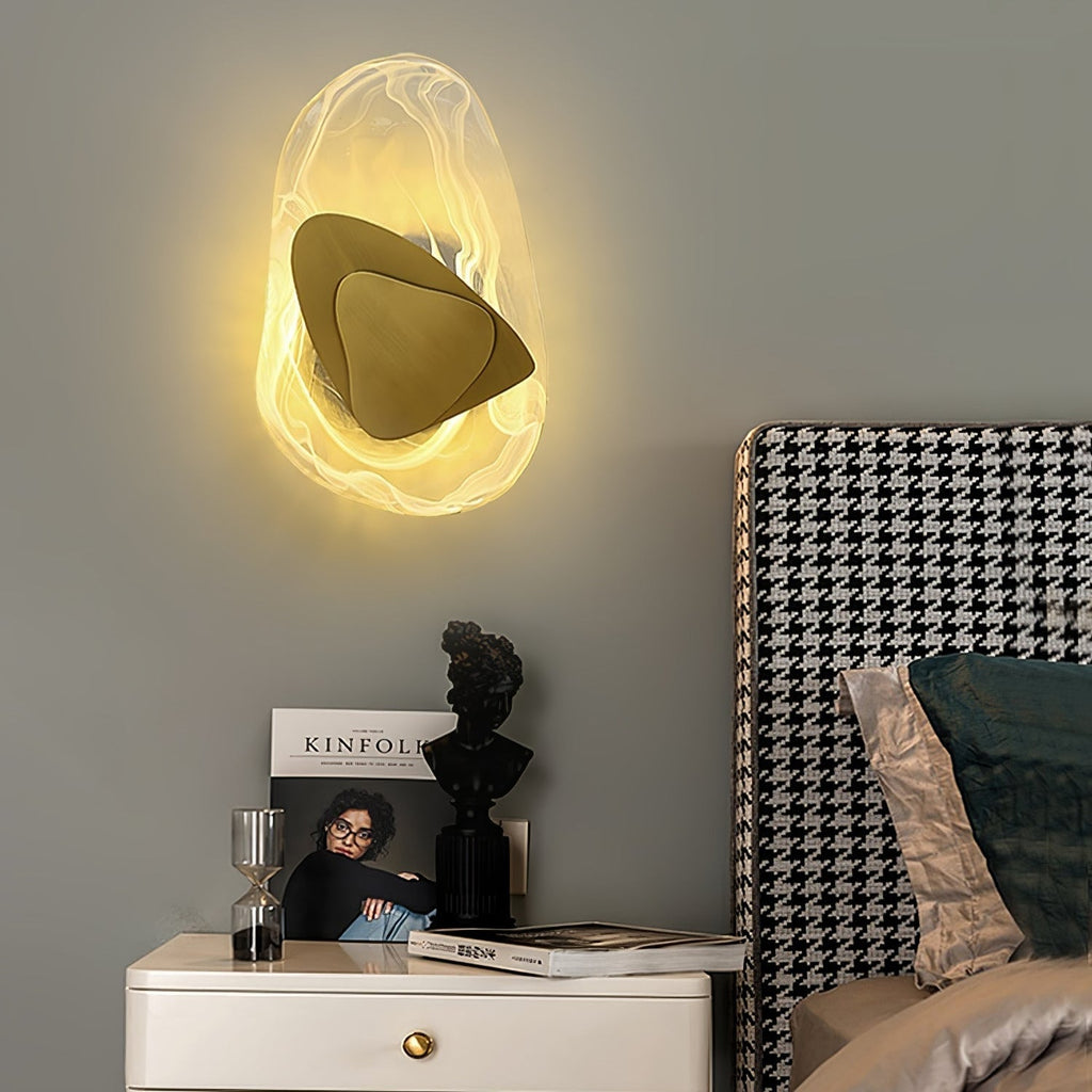 Beatrice Applique Murale Artistique en Verre Noir - Neutralighting