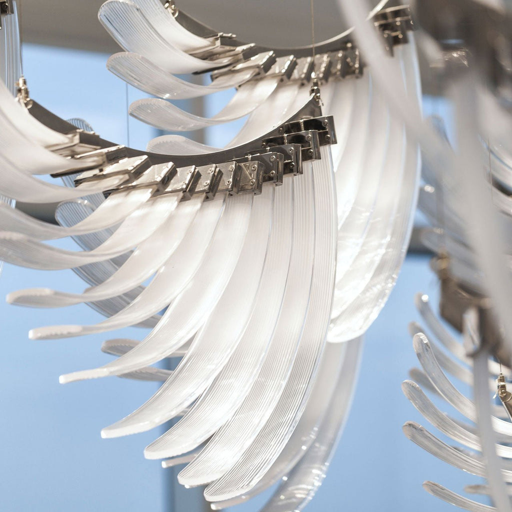 Eurrinia Verre Aile Groupe Lustre - Neutralighting