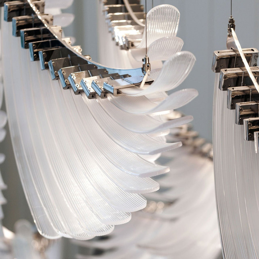 Eurrinia Verre Aile Groupe Lustre - Neutralighting