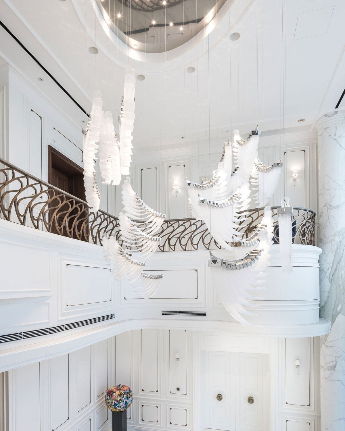 Eurrinia Verre Aile Groupe Lustre - Neutralighting