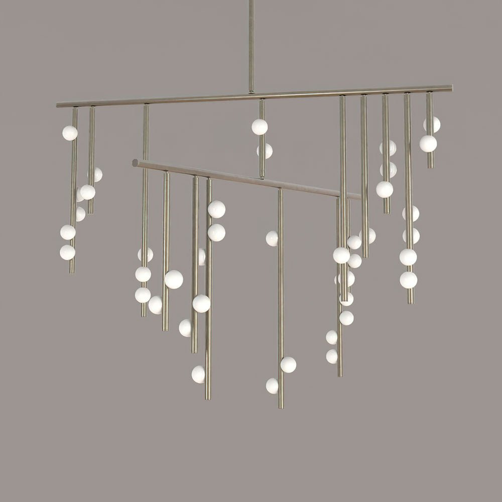 Eurzoris Chandelier Linéaire Géométrique en Laiton - Neutralighting
