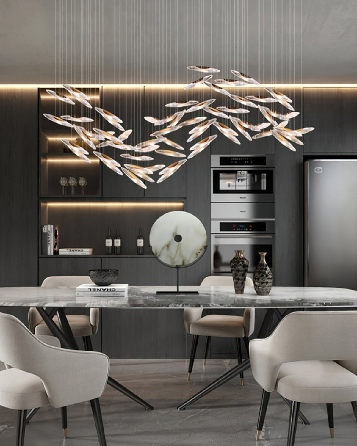 Armira Chandelier en Verre de Luxe - Neutralighting