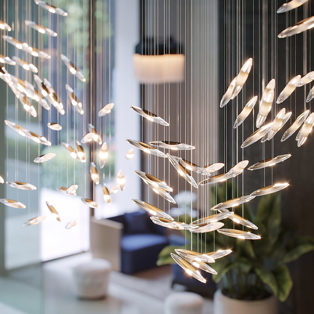 Armira Chandelier en Verre de Luxe - Neutralighting