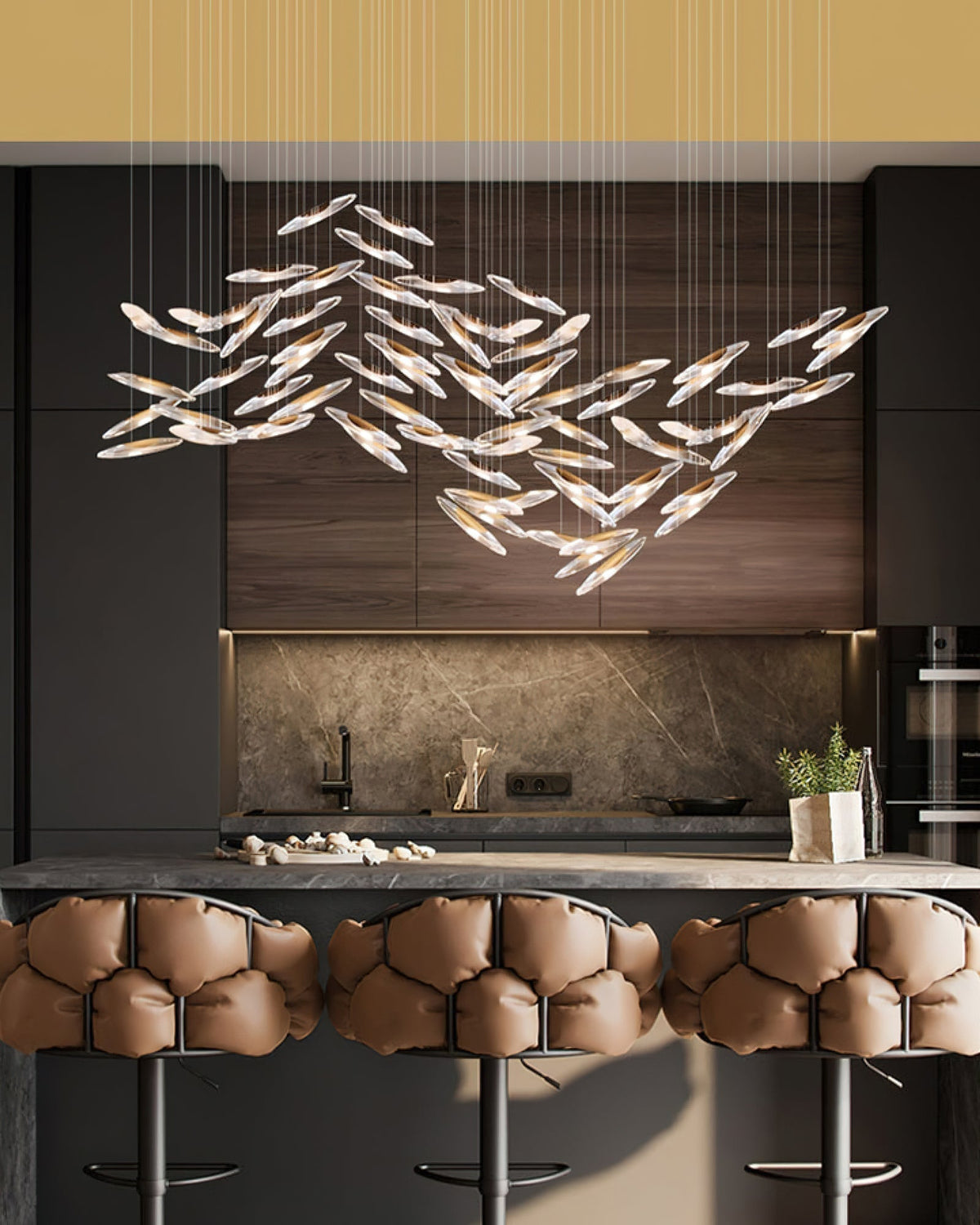 Armira Chandelier en Verre de Luxe - Neutralighting