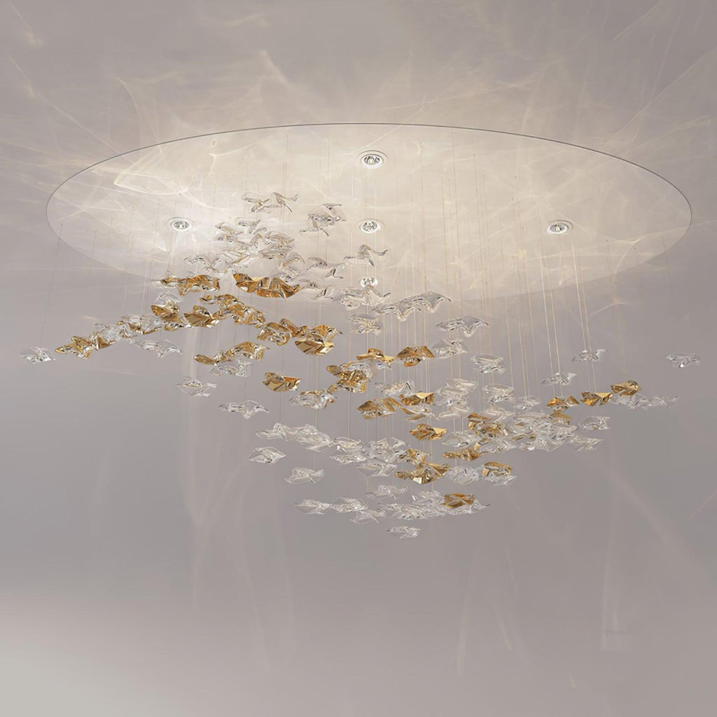 Vecarisra Suspension Lampes Art Verre Tidal Luxe - Neutralighting