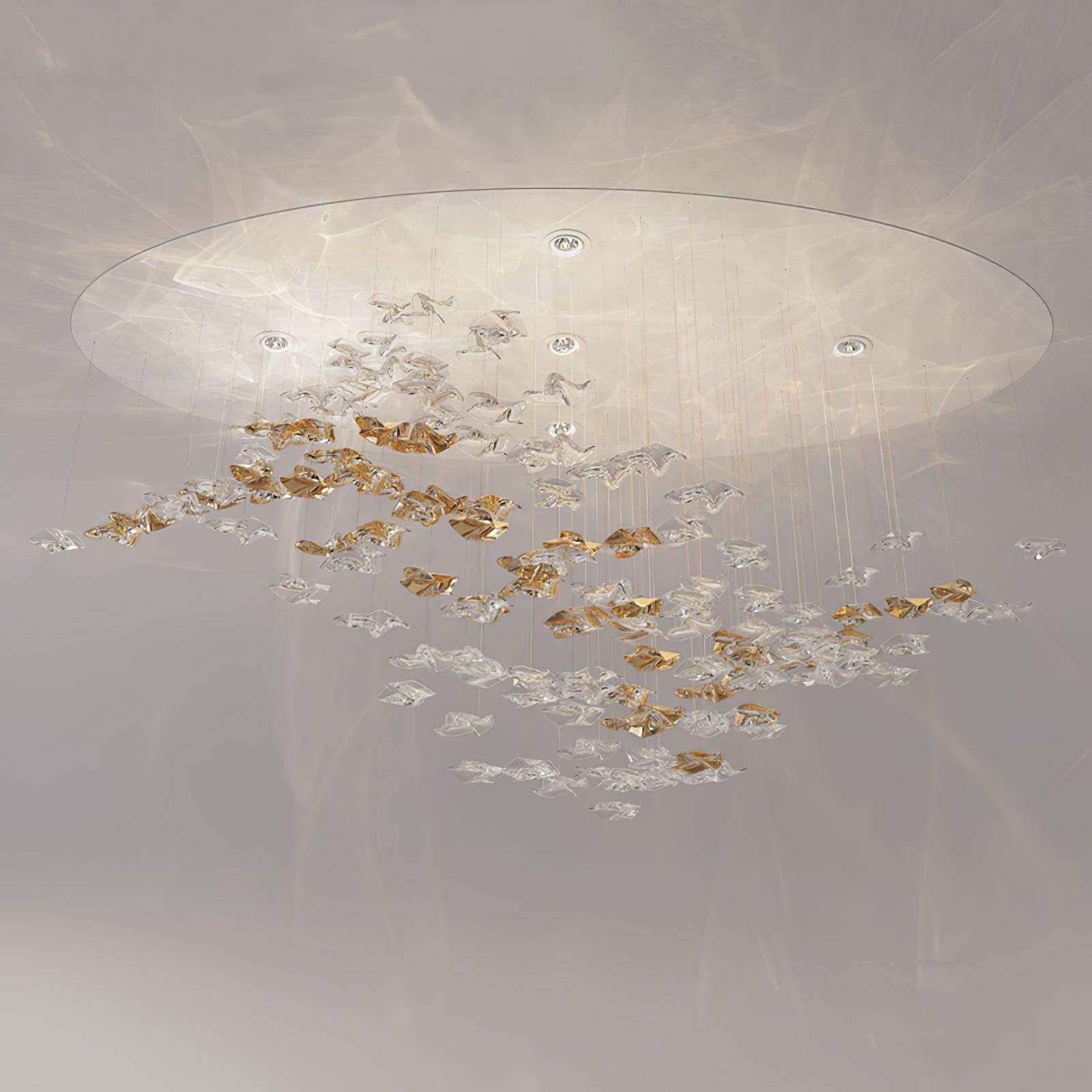 Vecarisra Suspension Lampes Art Verre Tidal Luxe - Neutralighting