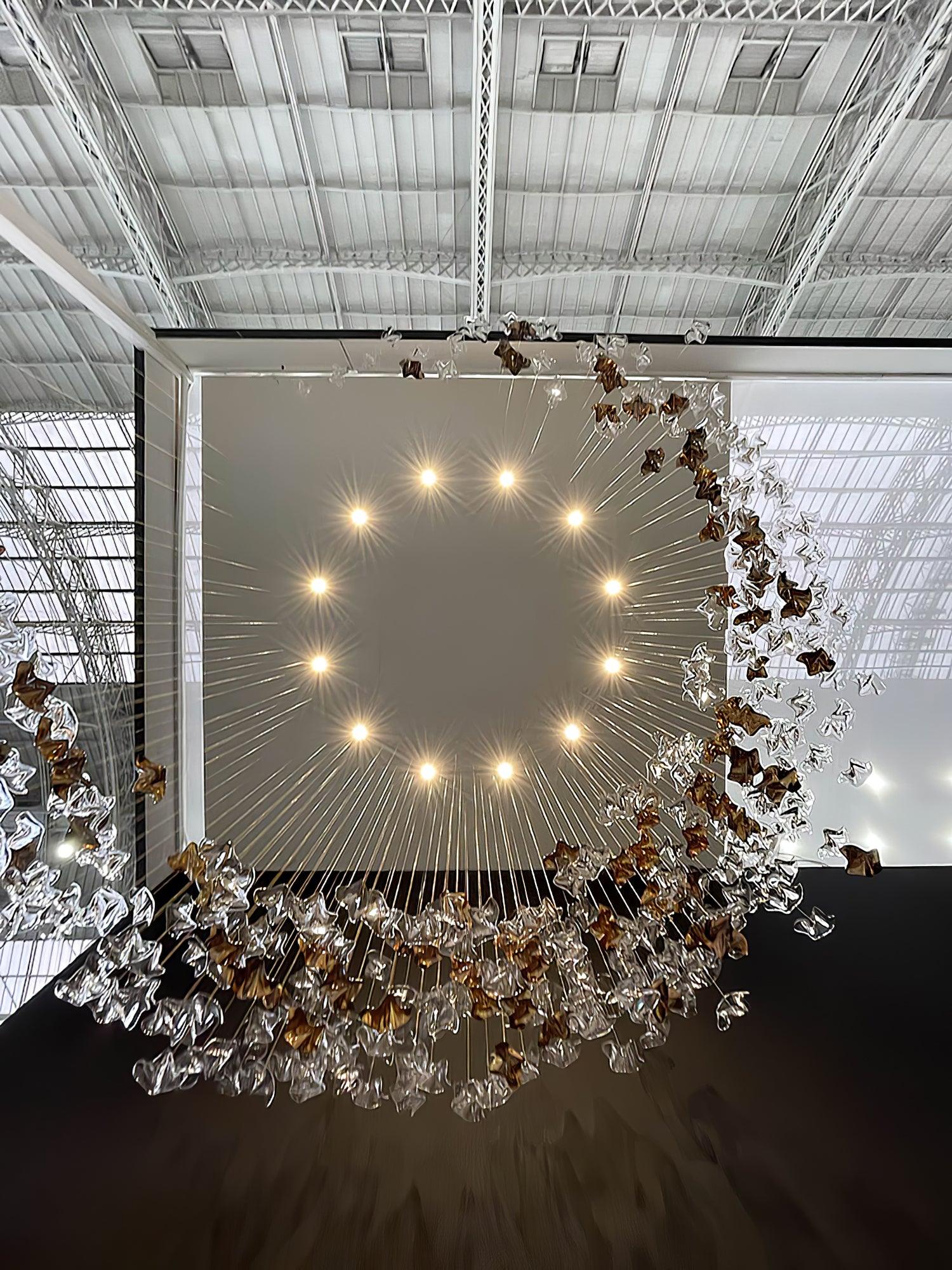 Nephele Chandelier Feuille en Cristal - Neutralighting