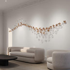 Nephele Chandelier Feuille en Cristal - Neutralighting