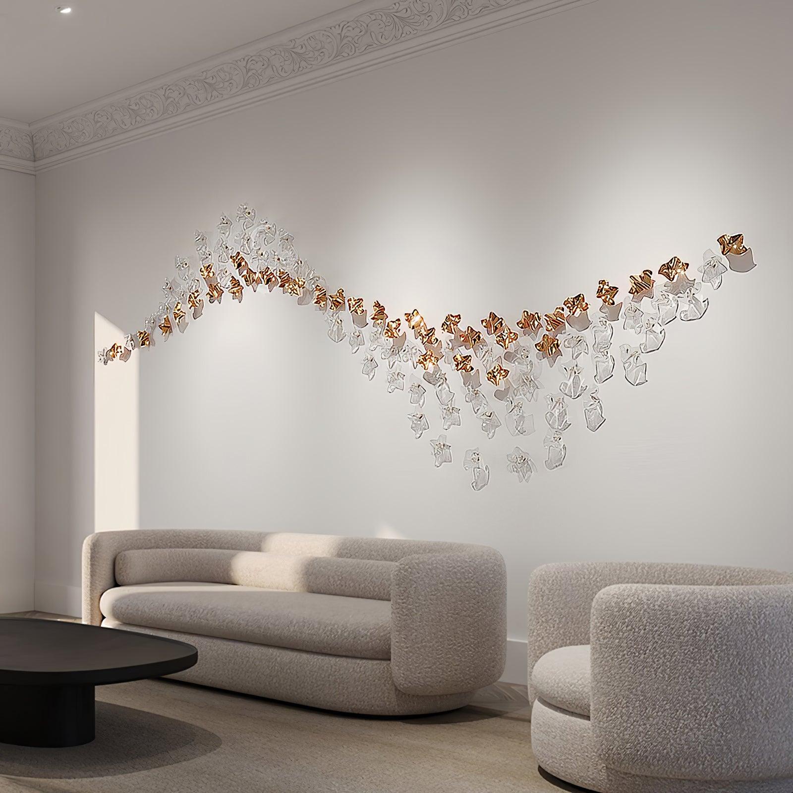 Vecarisra Suspension Lampes Art Verre Tidal Luxe - Neutralighting