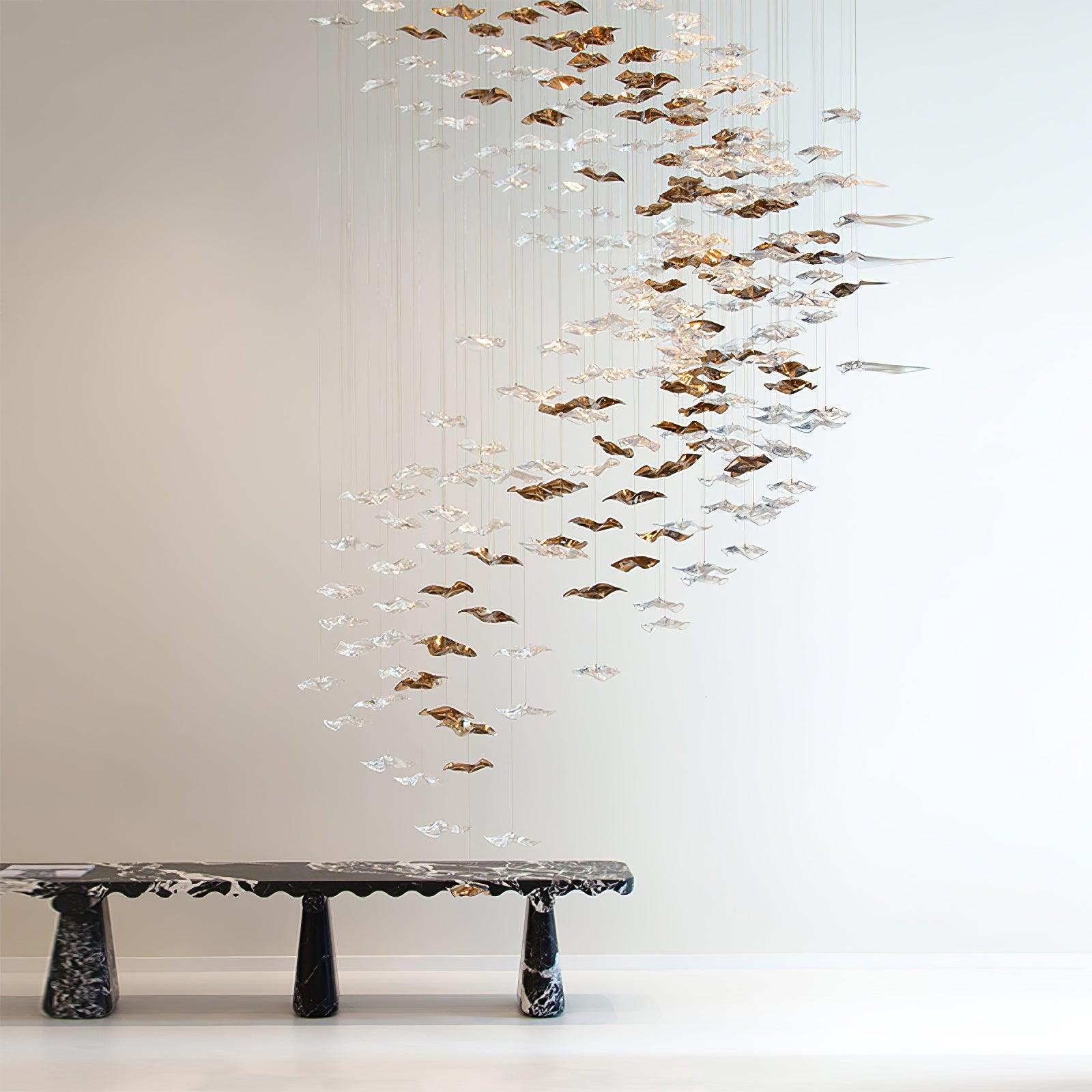Vecarisra Suspension Lampes Art Verre Tidal Luxe - Neutralighting