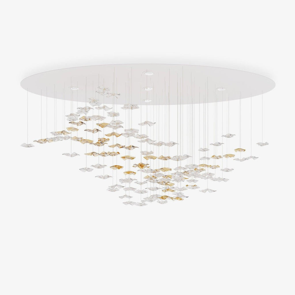 Nephele Chandelier Feuille en Cristal - Neutralighting