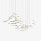 Nephele Chandelier Feuille en Cristal - Neutralighting