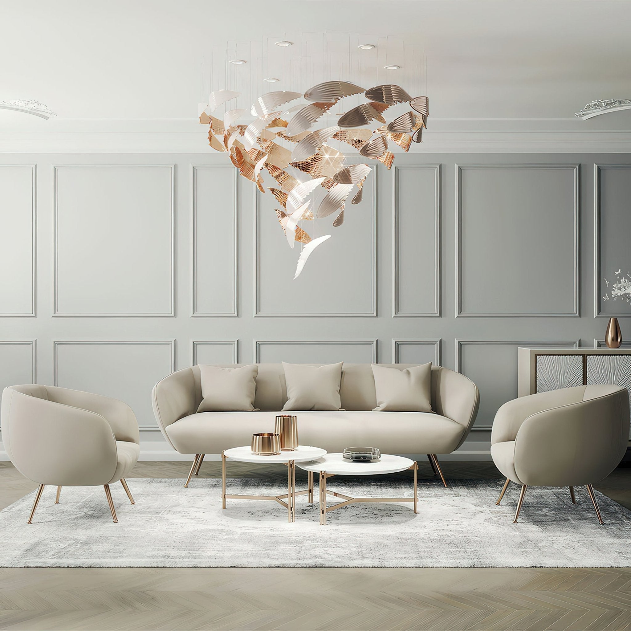 Alvenan Oiseau Vol Lustre - Neutralighting