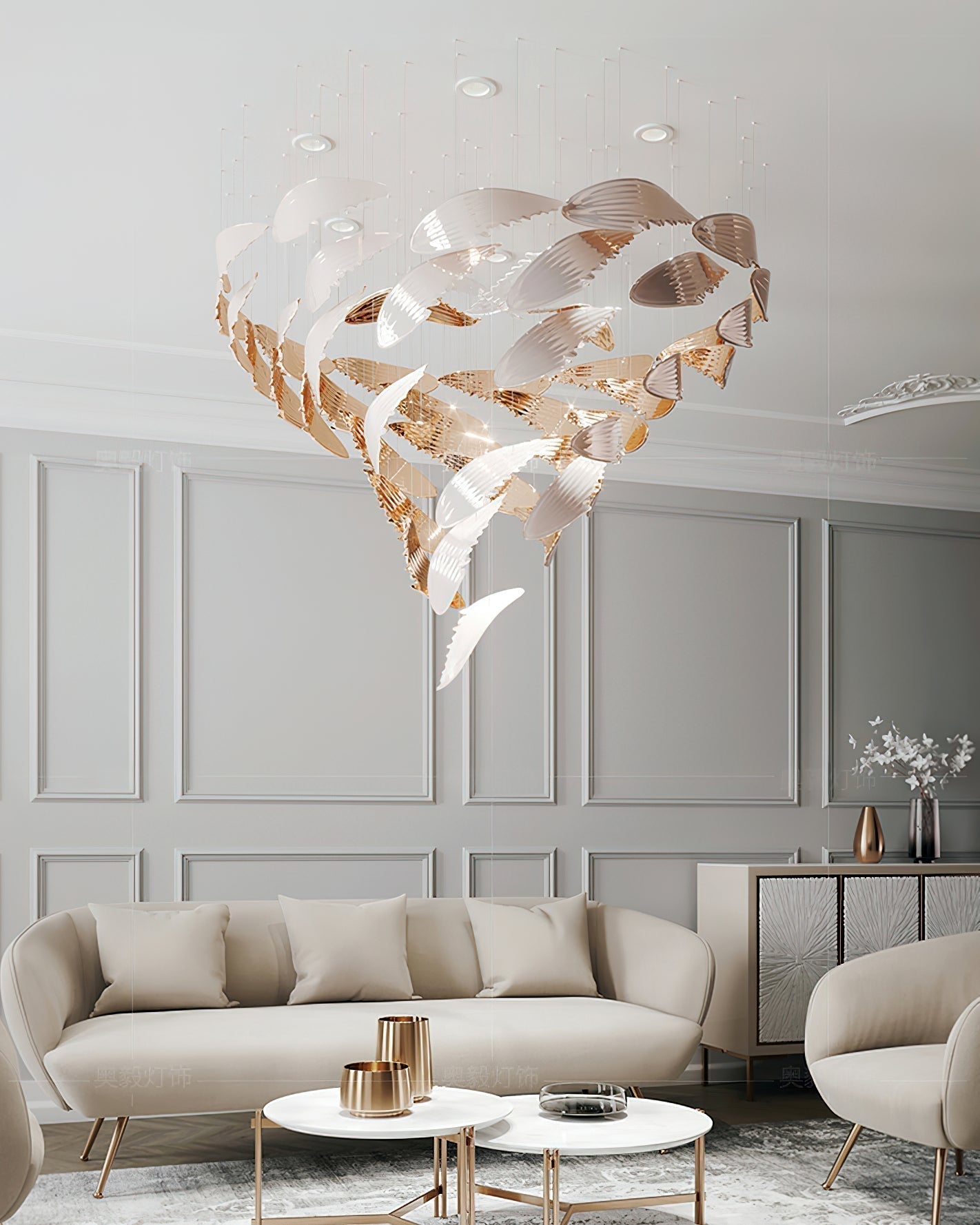Alvenan Oiseau Vol Lustre - Neutralighting