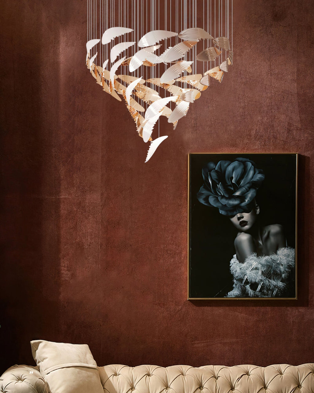 Alvenan Oiseau Vol Lustre - Neutralighting